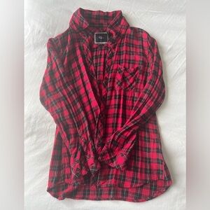 Rails Red and Black Plaid Button Down Shirt